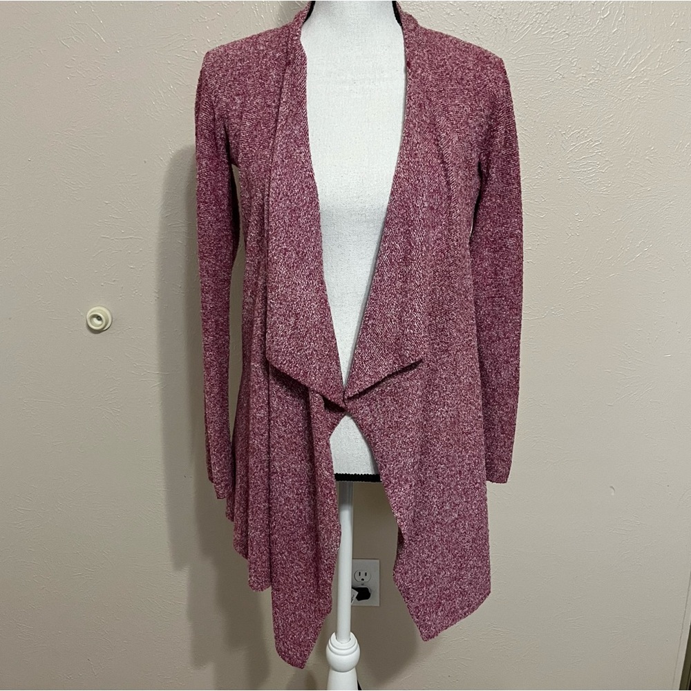 Barefoot Dreams Red Bamboo Chic Lite Knit Sweater Womens Size S/M